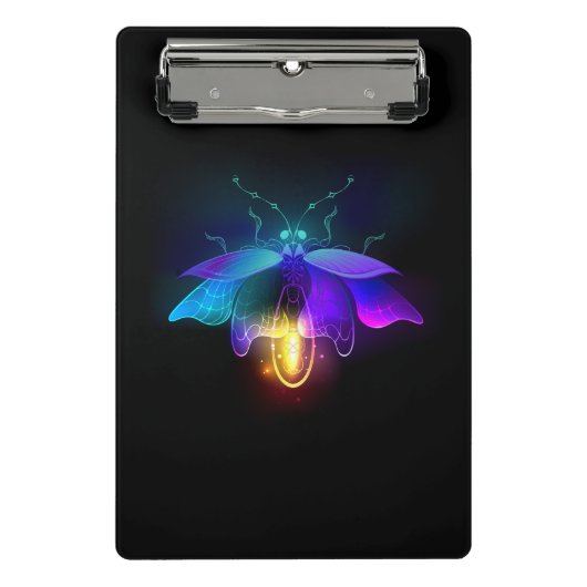 Mini Porte-bloc Neon Firefly sur noir (Devant)