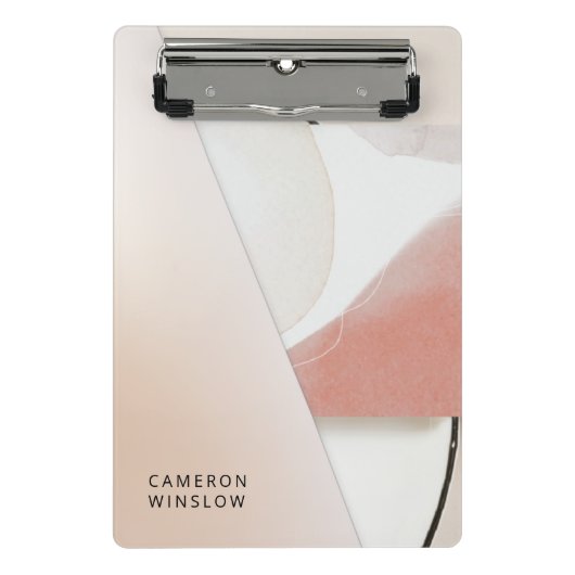 Mini Porte-bloc Neutre Tonalité Terre moderne Abstrait (Devant)