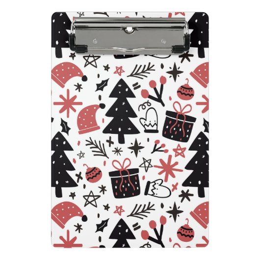 Mini Porte-bloc Noël élégant (Devant)