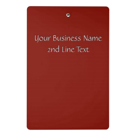 Mini Porte-bloc Nom commercial Rouge indien solide (Dos)