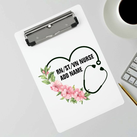 Mini Porte-bloc Nom de l'infirmière étudiante-inscrite-ancienne