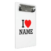 Mini Porte-bloc Nom du coeur (Incliné)