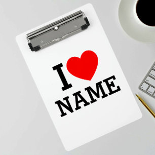 Mini Porte-bloc Nom du coeur