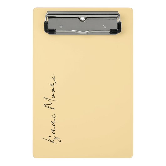 Mini Porte-bloc Nom élégant en calligraphie script simple crème be (Devant)