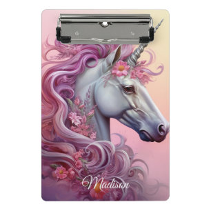 Mini Porte-bloc Nom personnalisé belle licorne