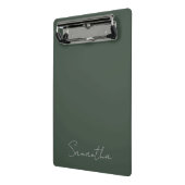 Mini Porte-bloc Nom personnalisé élégant Bleu vert (Angle2)
