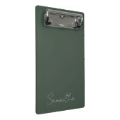 Mini Porte-bloc Nom personnalisé élégant Bleu vert (Incliné)
