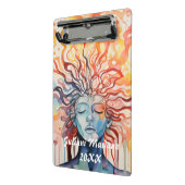 Mini Porte-bloc Nom personnalisé Fire and Liquid (Angle2)