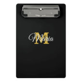 Mini Porte-bloc Nom personnalisé initial (Devant)