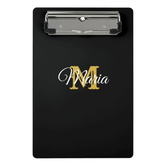 Mini Porte-bloc Nom personnalisé initial (Devant)