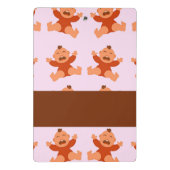 Mini Porte-bloc Nom personnalisé pleurant des bébés roses (Dos)