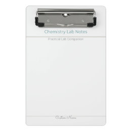 Mini Porte-bloc Notes de laboratoire de chimie – Nom personnalisé