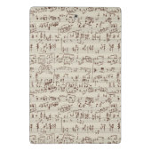 Mini Porte-bloc Notes de musique (Dos)