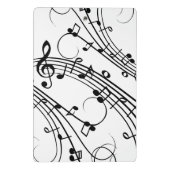 Mini Porte-bloc Notes de musique fantaisie (Dos)