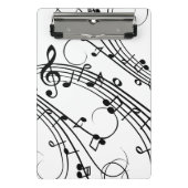Mini Porte-bloc Notes de musique fantaisie (Devant)