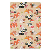 Mini Porte-bloc Nourriture japonaise : Motif 3 de sushi (Dos)