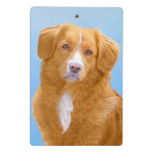 Mini Porte-bloc Nouvelle-Écosse Peinture de chien pour l'essayeur (Dos)