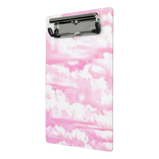 Mini Porte-bloc Nuages Pastel Rose Chaud (Angle2)