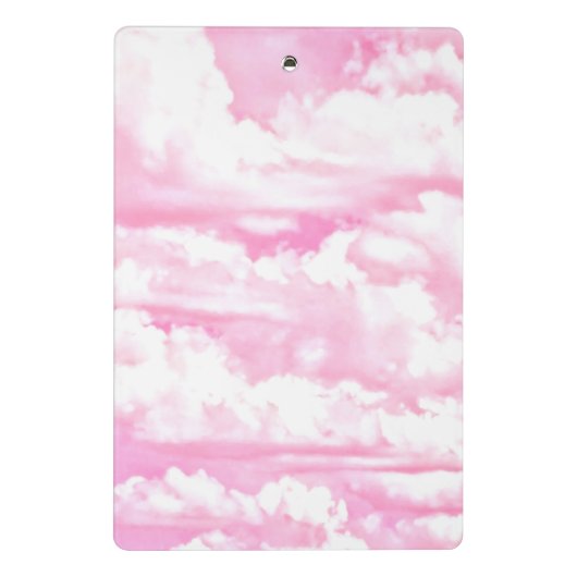 Mini Porte-bloc Nuages Pastel Rose Chaud (Dos)