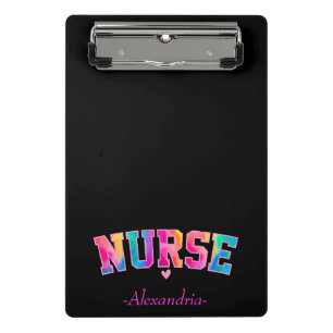 Mini Porte-bloc "Nurse" en Elegant Rainbow Colors Vibrant &