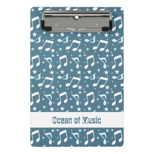 Mini Porte-bloc Océan de musique modelé (Devant)