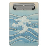 Mini Porte-bloc Ocean Wave Art Print – Japanese Woodblock Style (Devant)