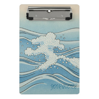 Mini Porte-bloc Ocean Wave Art Print – Japanese Woodblock Style