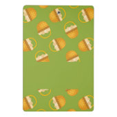 Mini Porte-bloc Oeufs en corbeille marron sur vert (Dos)