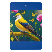 Mini Porte-bloc Oiseau doré (Dos)