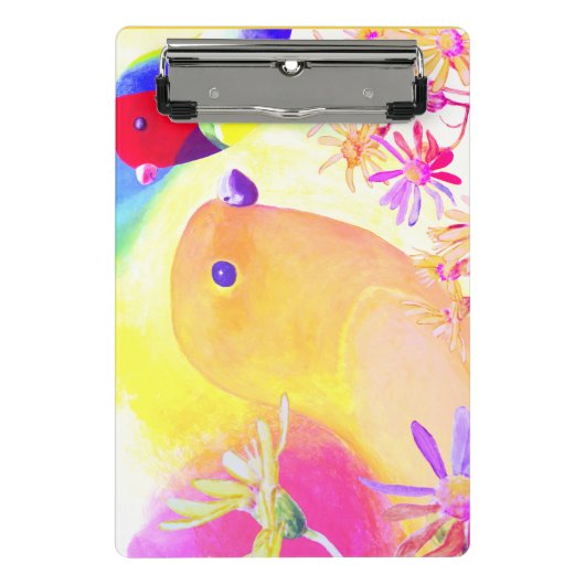 Mini Porte-bloc Oiseaux brillants Tie-Dye (Devant)