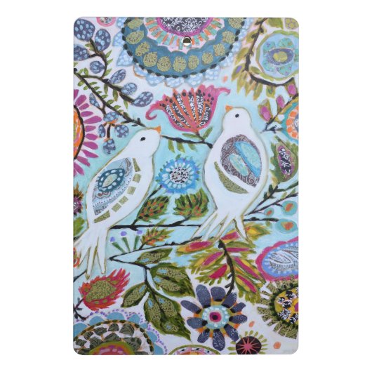 Mini Porte-bloc Oiseaux en papier I (Dos)