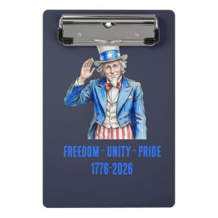 Mini Porte-bloc Oncle Sam Joyeux 14 juillet Patriotique