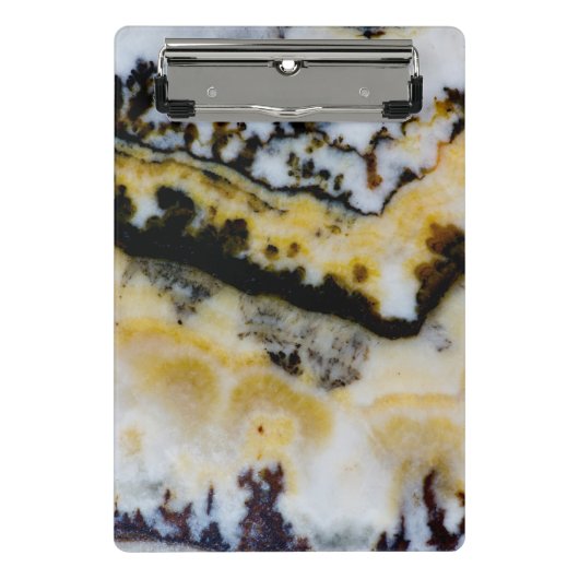 Mini Porte-bloc Onyx à dentelle d'argent (Devant)