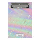 Mini Porte-bloc Optique d'iridescente holographique | Personnalisé (Devant)