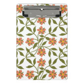 MINI PORTE-BLOC ORANGE FLEURS (Devant)
