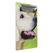 Mini Porte-bloc Oreiller À Lancer Du Labrador Et Du Papillon (Incliné)