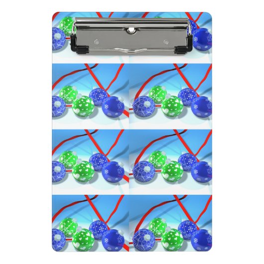 Mini Porte-bloc Ornements de Noël (Devant)