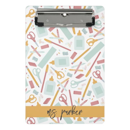 Mini Porte-bloc Outils scolaires personnalisés (Devant)