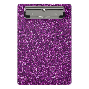 Mini Porte-bloc Paillette Violet de Minuit