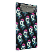 Mini Porte-bloc Panda bébé mignonne avec mohawk | Panda de patinag (Incliné)