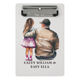 Mini Porte-bloc Papa et fille personnalisés (4)