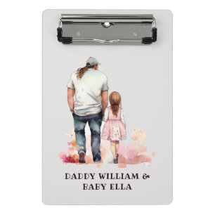 Mini Porte-bloc Papa et filles personnalisées (10)