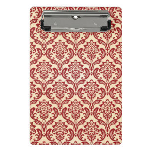 Mini Porte-bloc Papier peint de motif de damassé