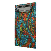 Mini Porte-bloc Papier peint ethnique abstrait (Angle2)