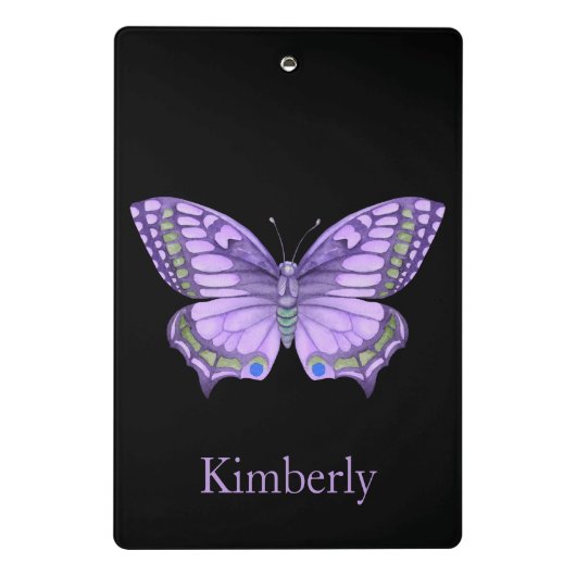 Mini Porte-bloc Papillon pourpre (Dos)