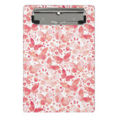 Mini Porte-bloc Papillons Aquarelle Corail rose (Devant)