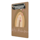 Mini Porte-bloc Papillons arc-en-ciel Nom des enseignants de scrip (Angle2)