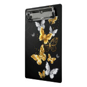 Mini Porte-bloc Papillons blancs et dorés (Angle2)