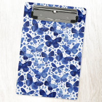 Papillons Motif aquarelle bleu