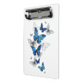 Mini Porte-bloc Papillons volants bleus Morpho (Angle2)
